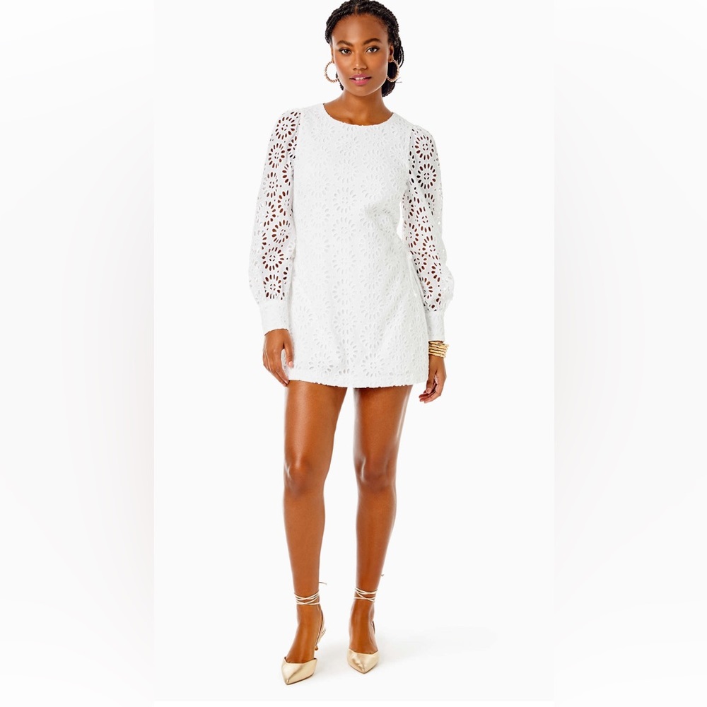Lilly Pulitzer - Aisha Eyelet Romper - Size 12